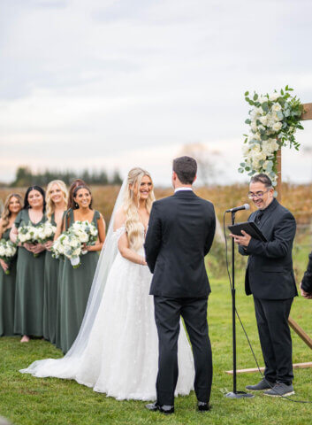 Wedding ceremony presided over by NY Officiants