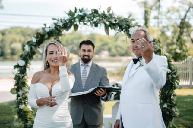 Wedding ceremony presided over by NY Officiants