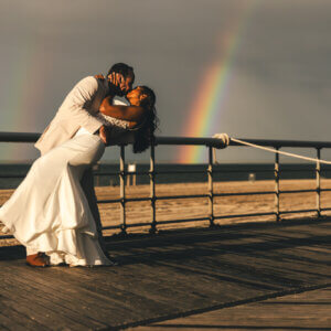 Mrs. August: Why Rainbows Made This BOLI’s Beach Wedding Special