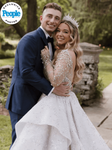 A bride and groom
