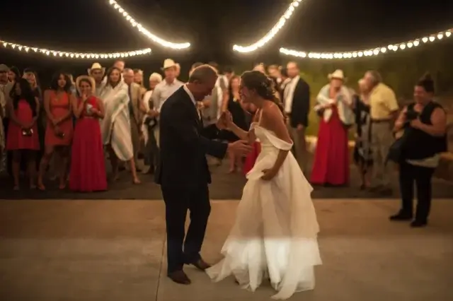 A bride and her father on the dance floor